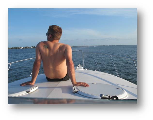 Crown yacht deck Puerto Aventuras Riviera Maya private charter rental snorkeling fishing boat