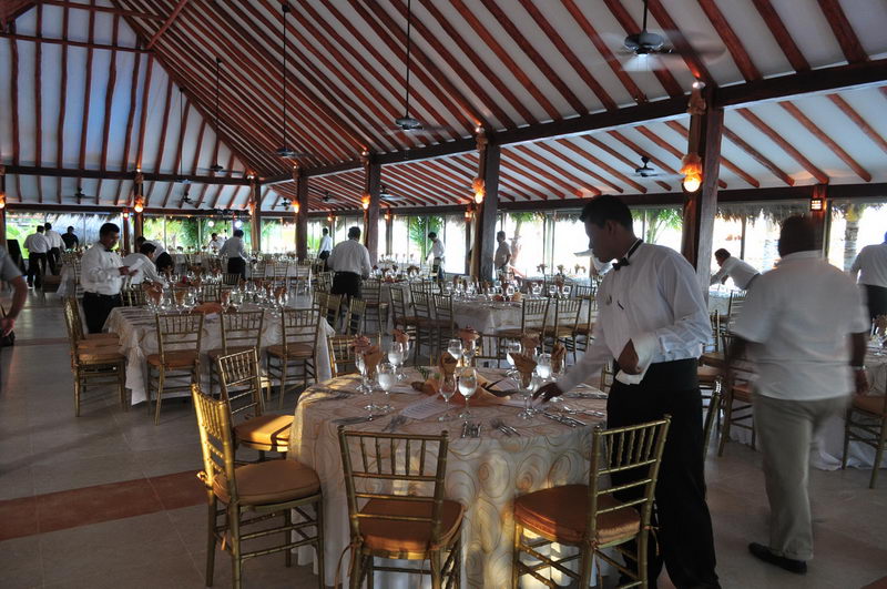 Sunset celebration table setup overlooking the turquoise water at Maroma beach, Riviera Maya